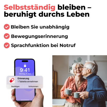 Cardanis Core  Notruf- & Gesundheitsuhr für Senioren