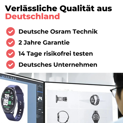 Cardanis Core  Notruf- & Gesundheitsuhr für Senioren